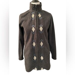 Outback Trading Co. Gray Fleece Taree Western Zip Up Jacket Sz S